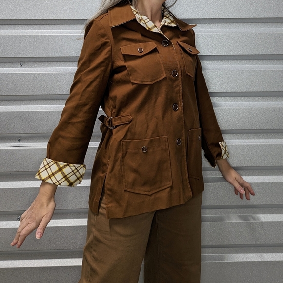 vintage WHITE STAG safari JACKET chore coat S - Picture 3 of 11